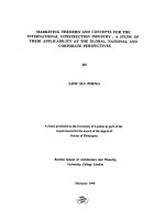 MARKETING THEORIES AND CONCEPTS FOR THE INTERNATIONAL CONSTRUCTION INDUSTRY  A STUDY OF THEIR APPLICABILITY AT THE GLOBAL, NATIONAL AND CORPORATE PERSPECTIVES