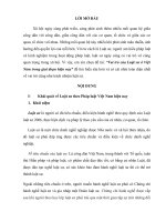 Vai trò của Luật sư ở Việt Nam trong giai đoạn hiện nay BTHK Môn Luật sư, Công chứng, chứng thực 8 Điểm ĐH Luật HN