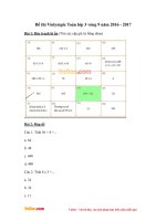 Đề thi Violympic Toán lớp 3 vòng 9 năm 2016 - 2017