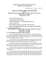 ĐỔI mới PHƯƠNG PHÁP LĨNH vực PHÁT TRIỂN NHẬN THỨC (NHẬN BIẾT tập nói)