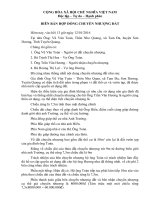 BIÊN bản hợp ĐỒNG CHUYỂN NHƯỢNG đất