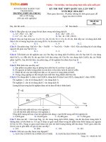Đề thi thử THPT Quốc gia năm 2017 môn Hóa học trường THPT Hà Trung, Thanh Hóa (Lần 1)