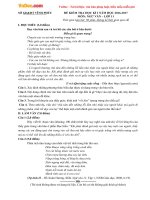 Đề thi học kì 1 môn Ngữ văn lớp 11 Sở GD&ĐT Vĩnh Phúc năm học 2016 - 2017