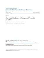 The Beauty Industrys Influence on Women in Society