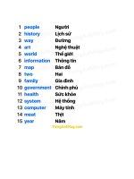 1500 Vocabulary thông dụng nhất cho mọi đối tượng dễ dàng học tập