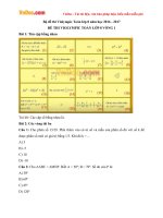 Bộ đề thi Violympic Toán lớp 8 năm học 2016 - 2017