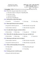 Đề kiểm tra học kì 1 môn Công nghệ lớp 8 năm học 2015 - 2016 trường THCS Minh Tân, Bình Dương