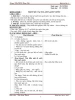 Giáo án khoa học lớp 4 bài một số cách làm sạch nước