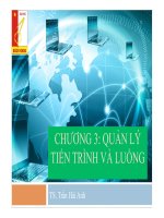 Bài giảng hệ phân tán  chương 3  Quản lý tiến trình và luồng 