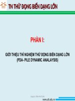 Slide bài giảng về thí nghiệm thử động biến dạng lớn (PDA)