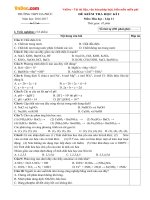 Đề thi học kì 1 môn Hóa học lớp 11 trường THPT Đa Phúc, Hà Nội năm học 2016 - 2017