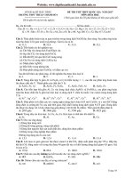 Đề thi thử THPT Quốc gia năm 2017 môn Hóa học trường THPT Thuận Thành 1, Bắc Ninh