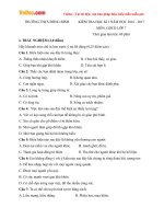 Đề thi học kì 1 môn Giáo dục công dân lớp 7 trường THCS Đông Bình, Cần Thơ năm học 2016 - 2017