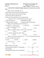 Đề thi học kì 1 môn Toán lớp 4 trường tiểu học Kênh Giang, Hải Phòng năm 2016 - 2017