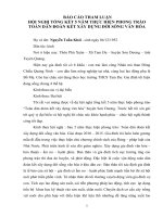 BÁO cáo THAM LUẬN hội NGHỊ TỔNG kết 5 năm THỰC HIỆN PHONG TRÀO TOÀN dân đoàn kết xây DỰNG đời SỐNG văn hóa