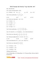 Đề thi Violympic Toán lớp 7 vòng 3 năm 2016 - 2017