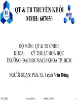 CHƯƠNG 4  HẤP THỤ VÀ NHẢ HẤP THỤ 