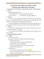 Đe cuong thi nghiem cọc khoan nhồi cầu Tân Phong