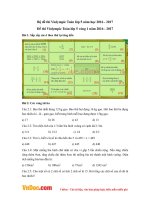 Bộ đề thi Violympic Toán lớp 5 năm học 2016 - 2017