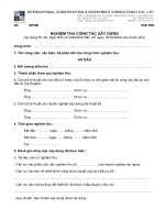 NGHIỆM THU CÔNG TÁC XÂY DỰNG-HỐ ĐÀO