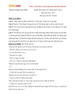 Đề thi học kì 1 môn Ngữ văn lớp 9 Phòng GD&ĐT Ba Đình, Hà Nội năm học 2016 - 2017