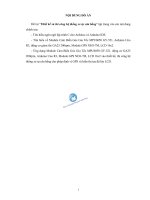 Thiết kế và thi công hệ thống xe tự cân bằng 