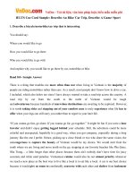 IELTS Cue Card Sample: Describe An Bike/ Car Trip, Describe A Game/ Sport