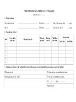 Mẫu phiếu theo dõi quá trình xử lý công việc