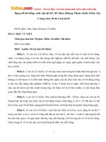 Dạng đề thi tiếng Anh cấp độ B1, B2 (theo Khung Tham chiếu Châu Âu)