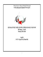 giáo án chương trình 3-4 tuổi