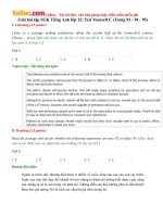 Giải bài tập SGK Tiếng Anh lớp 12: Test Yourself C (Trang 93 - 94 - 95)