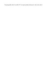 Ứng dụng phần mềm Crocodile ICT vào ngôn ngữ lập trình pascal  môn tin học lớp 8