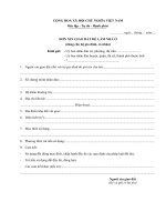 Mẫu đơn xin giao đất làm nhà ở