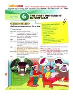 Tiếng Anh lớp 7 Chương trình mới Unit 6: THE FIRST UNIVERSITY IN VIETNAM