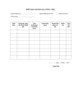 Mẫu biên bản đánh giá công việc