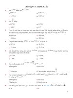 Bài tập trác nghiệm lượng giác lớp 10