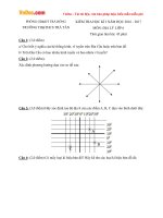 Đề thi học kì 1 môn Địa lý lớp 6 trường THCS Trà Tân, Quảng Ngãi năm học 2016 - 2017