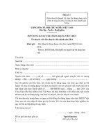 Mẫu đơn đăng ký dự thi thăng hạng viên chức ngành bảo hiểm