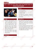 Bài 9: Đánh giá hoạt động quản trị nguồn nhân lực trong doanh nghiệp