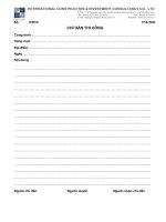 CHỈ DẪN THI CÔNG