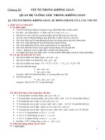 Véctơ trong không gian  sự đồng phẳng giữa các véctơ