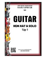 Giáo trình Guitar: Đệm hát  Solo Tập 1