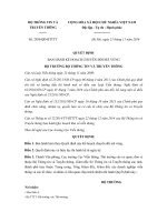 Quyết định 2036/QĐ-BTTTT năm 2016 Kế hoạch chuyển đổi mã vùng