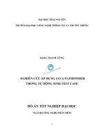 NGHIÊN cứu áp DỤNG JAVA PATHFINDER TRONG tự ĐỘNG SINH TEST CASE 