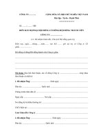 Mẫu biên bản họp bầu giám đốc, tổng giám đốc