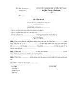 Mẫu quyết định bổ sung trách nhiệm công việc