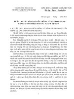 ĐỀ ÁN CHI TIẾT ĐÀO TẠO LIÊN THÔNG TỪ TRÌNH ĐỘ TRUNG CẤP LÊN TRÌNH ĐỘ CAO ĐẲNG