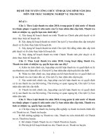 Ôn thi công chức thanh tra nhà nước 2016 tỉnh Quảng Bình