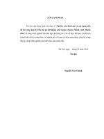 Nghiên cứu đánh giá và xây dựng tiến độ thi công hợp lý tiểu dự án hệ thống tưới huyện thạch thành, tỉnh thanh hóa 