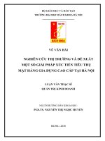 Nghiên cứu thị trường và đề xuất một số giải pháp xúc tiến tiêu thụ mặt hàng gia dụng cao cấp tại hà nội 